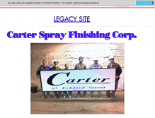 Tablet Screenshot of carterpowdercoating.com